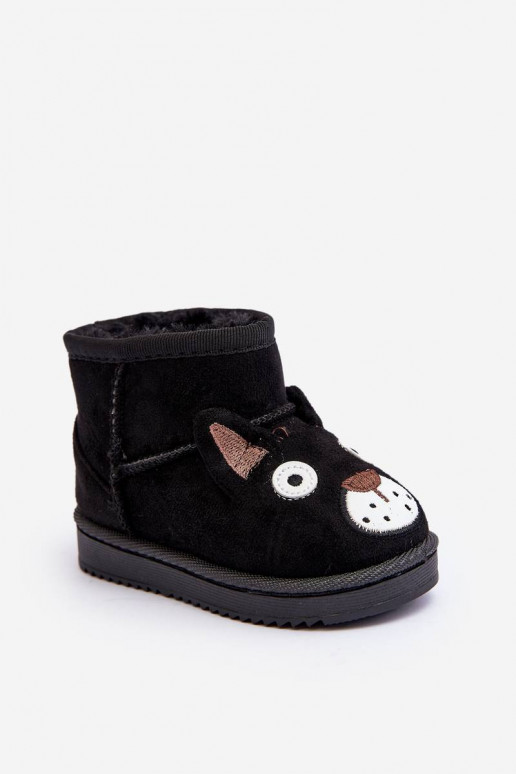 Cálidas botas de invierno para niños en color negro Vavena