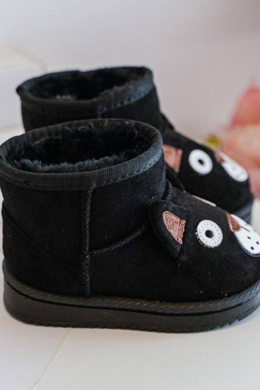 Cálidas botas de invierno para niños en color negro Vavena