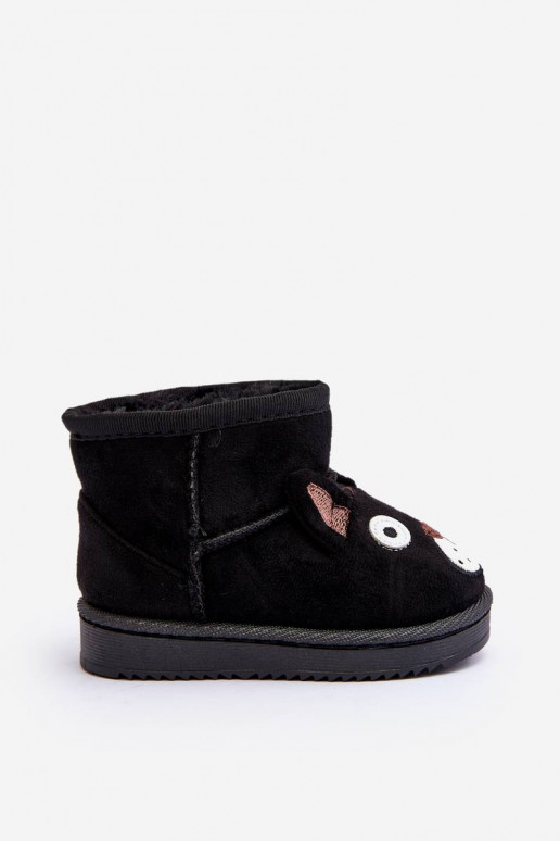 Cálidas botas de invierno para niños en color negro Vavena