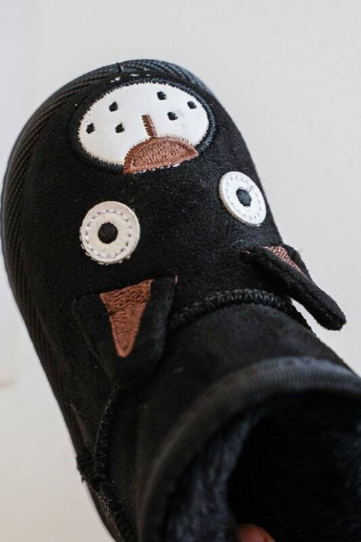 Cálidas botas de invierno para niños en color negro Vavena