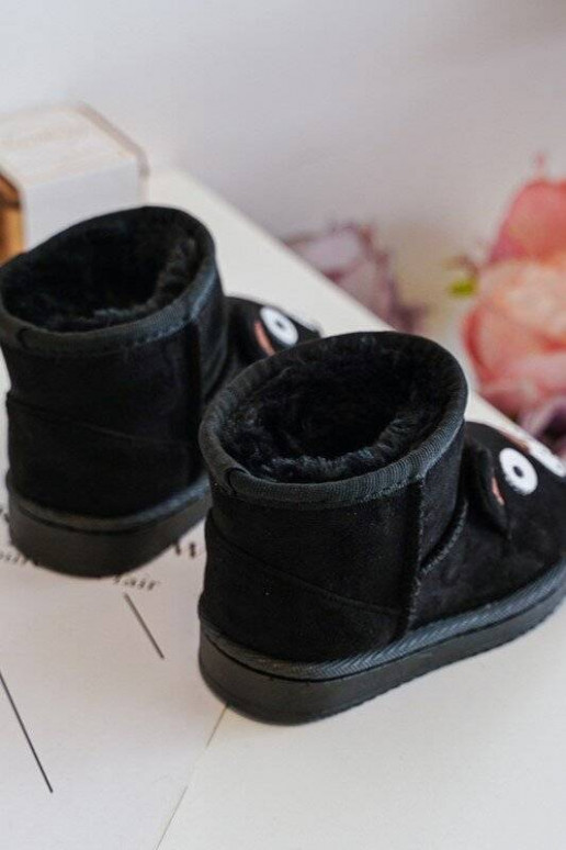 Cálidas botas de invierno para niños en color negro Vavena