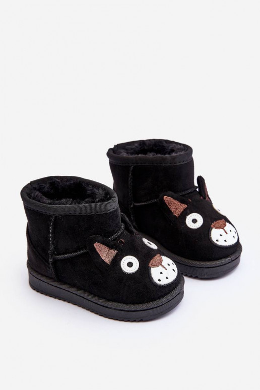Cálidas botas de invierno para niños en color negro Vavena