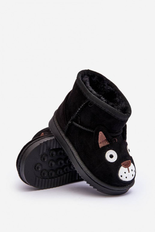 Cálidas botas de invierno para niños en color negro Vavena