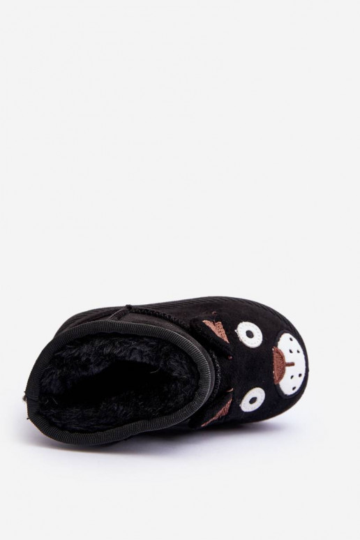 Cálidas botas de invierno para niños en color negro Vavena