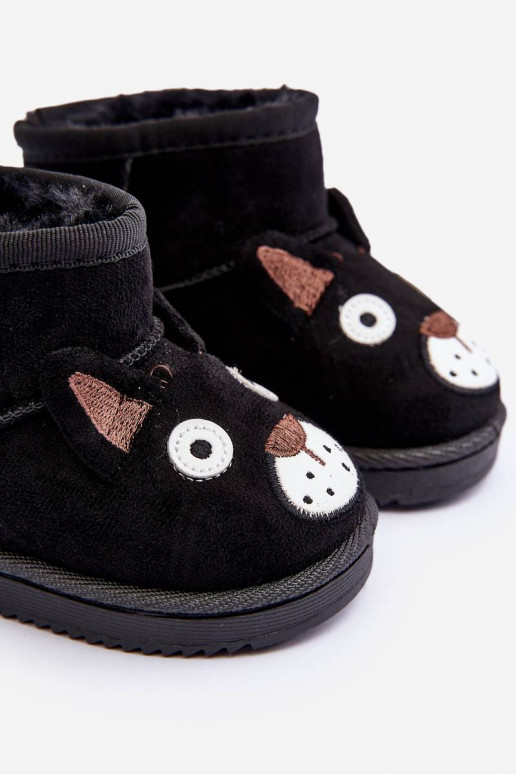 Cálidas botas de invierno para niños en color negro Vavena