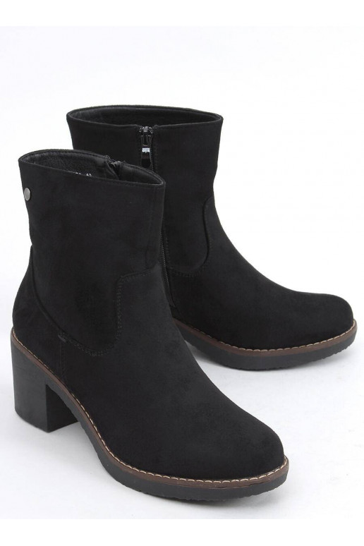 Zapatos con tacón de goma en color negro LINZI BLACK