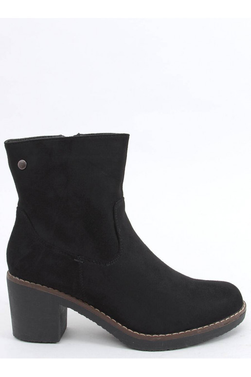 Zapatos con tacón de goma en color negro LINZI BLACK