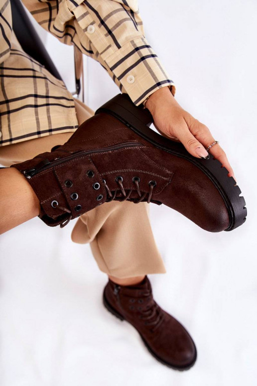 Botas de ante en color marrón Silvor Botas de ante en color marrón Silvor