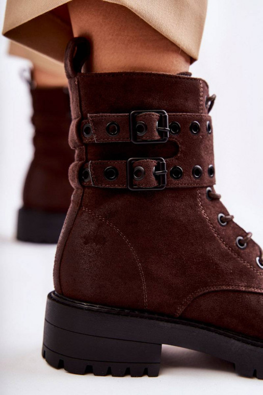 Botas de ante en color marrón Silvor