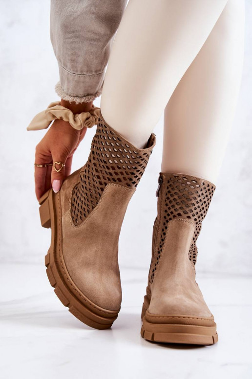 botas masivas Nicole color marrón