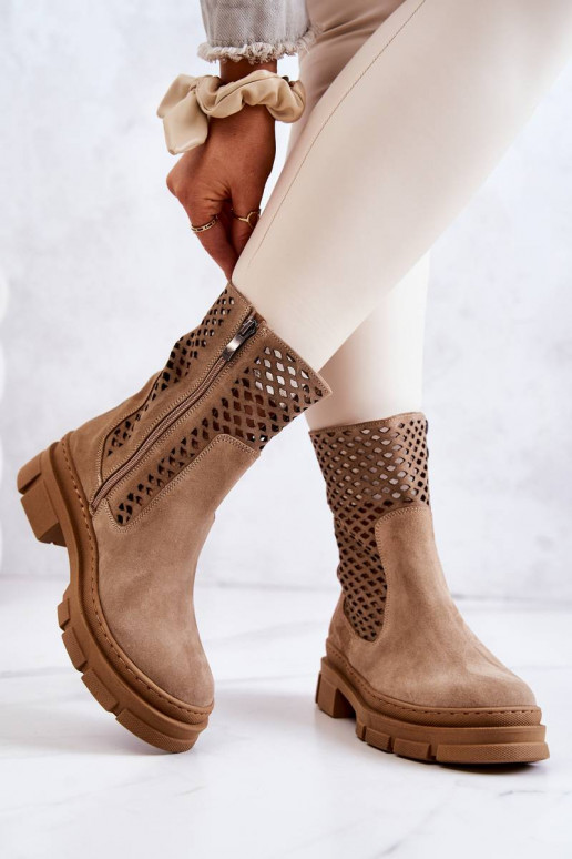 botas masivas Nicole color marrón
