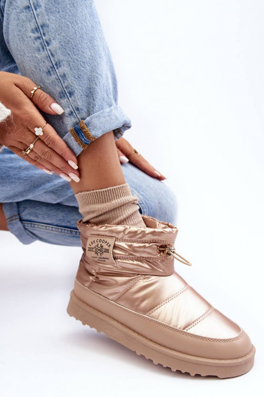 Botas de nieve cálidas Lee Cooper beige