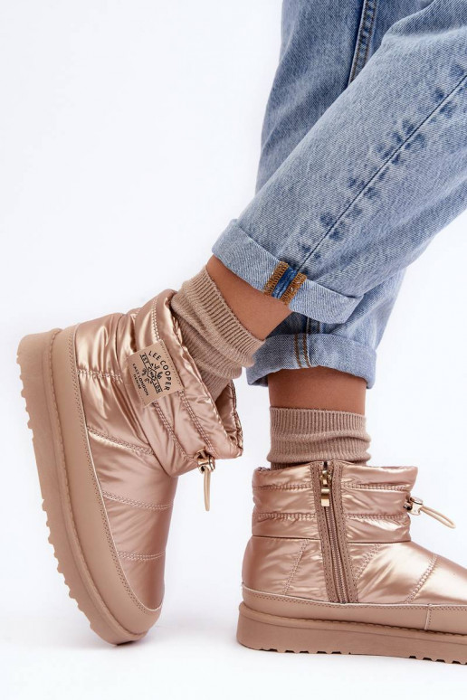 Botas de nieve cálidas Lee Cooper beige