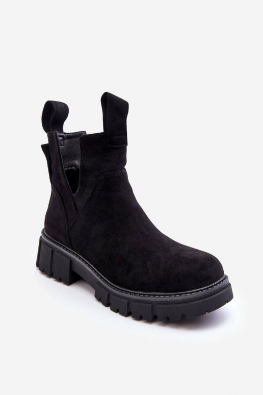 botas Cut Out color negro Heaven botas Cut Out color negro Heaven