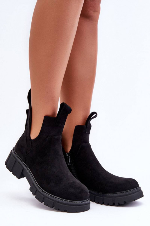 botas Cut Out color negro Heaven botas Cut Out color negro Heaven