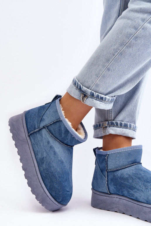 botas de nieve con purpurina y...