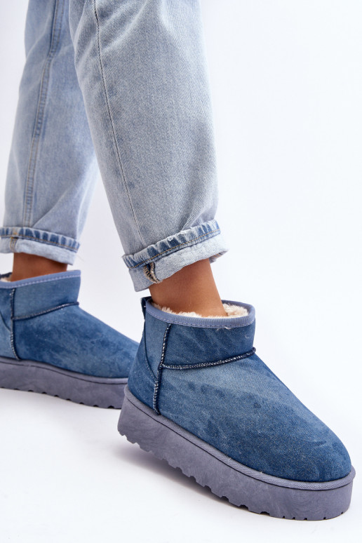 botas de nieve con purpurina y...