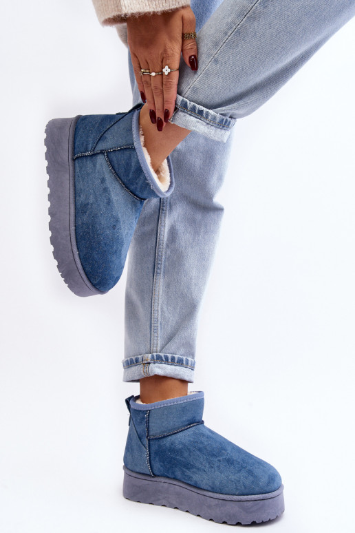 botas de nieve con purpurina y...