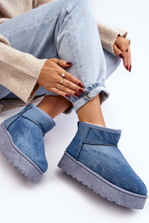 botas de nieve con purpurina y...