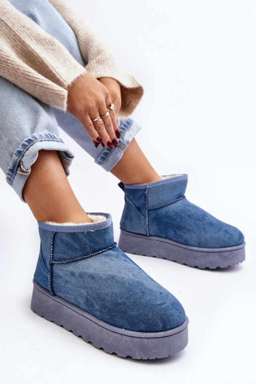 botas de nieve con purpurina y...