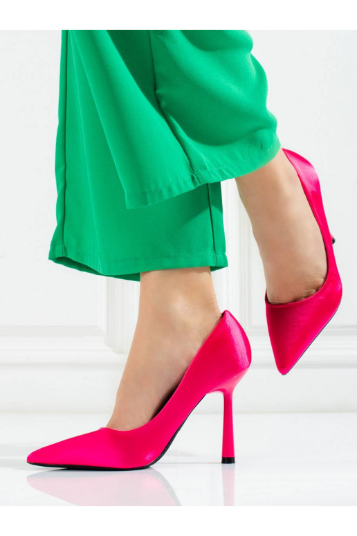 zapato de tacón en color rosa Vinceza