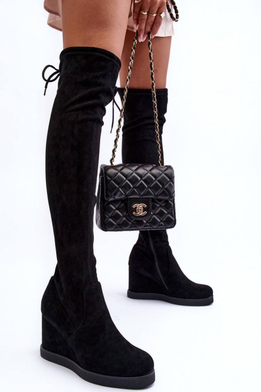 botas de ante color negro Mephal botas de ante color negro Mephal