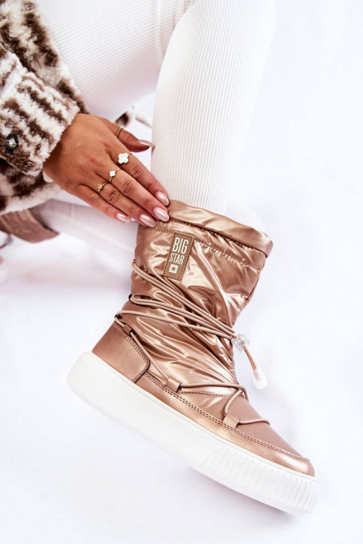 Botas de nieve calefactables Big Star beige