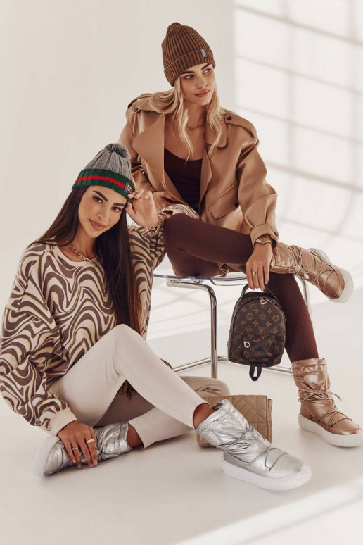 Botas de nieve calefactables Big Star beige