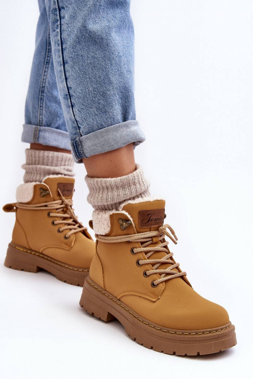 Botas con calentamiento en color marrón Lynnvia