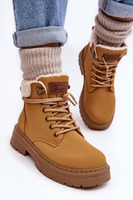 Botas con calentamiento en color marrón Lynnvia