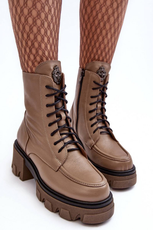 Botas calefactables color marrón Rehin