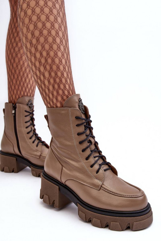 Botas calefactables color marrón Rehin