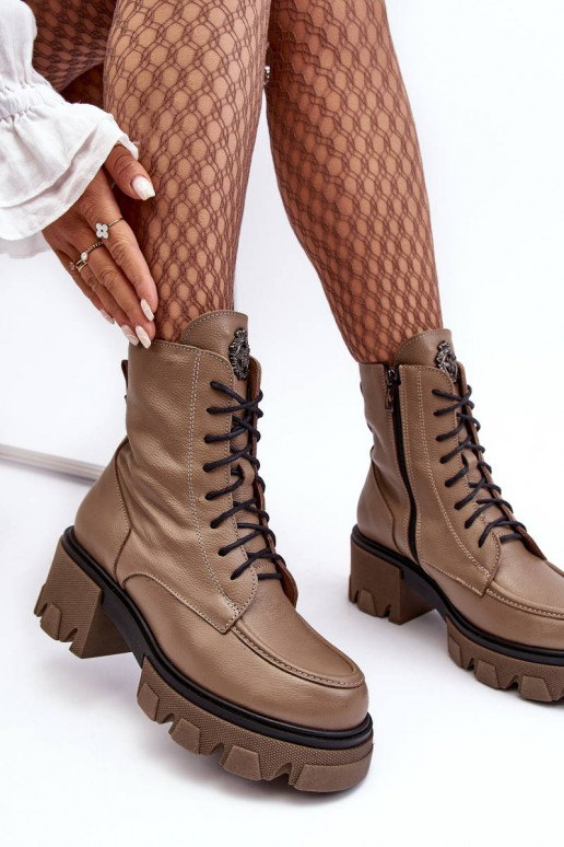 Botas calefactables color marrón Rehin