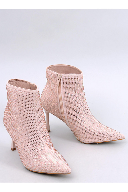 Botas de tacón fino con cristales DEMISH CHAMPAGNE
