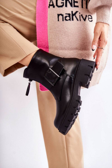 Botas cálidas con cremalleras en negro Torey 2