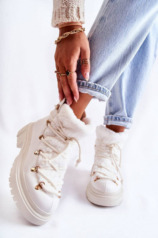 Botas calefactables en color blanco... Botas calefactables en color blanco...