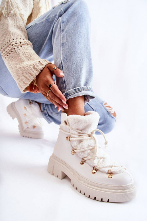 Botas calefactables en color blanco... Botas calefactables en color blanco...