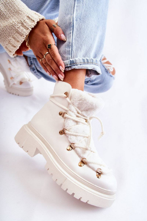 Botas calefactables en color blanco... Botas calefactables en color blanco...