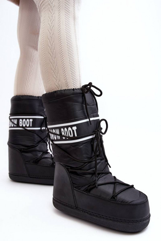 Botas de nieve en color negro Venila Botas de nieve en color negro Venila