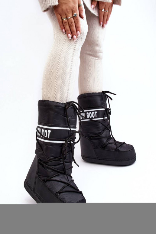 Botas de nieve en color negro Venila Botas de nieve en color negro Venila