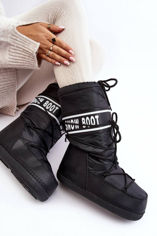 Botas de nieve en color negro Venila Botas de nieve en color negro Venila