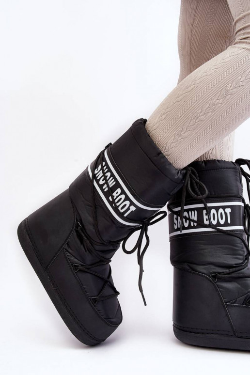Botas de nieve en color negro Venila Botas de nieve en color negro Venila