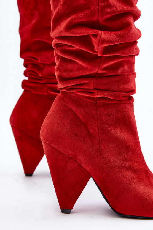 Botas largas de ante Lu Boo color rojo Botas largas de ante Lu Boo color rojo