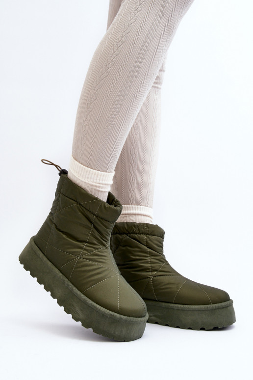 Botas de nieve con plataforma en... Botas de nieve con plataforma en...