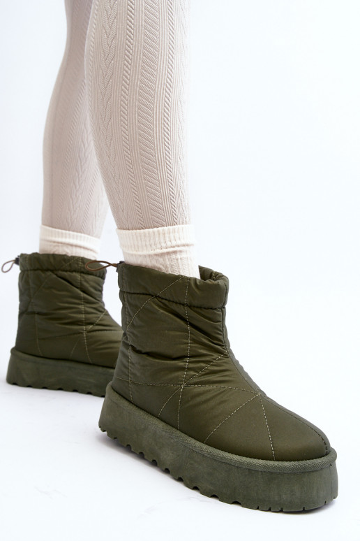Botas de nieve con plataforma en... Botas de nieve con plataforma en...