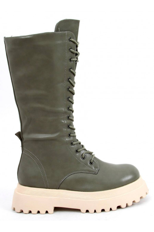 Botas largas con cordones ZONA VERDE