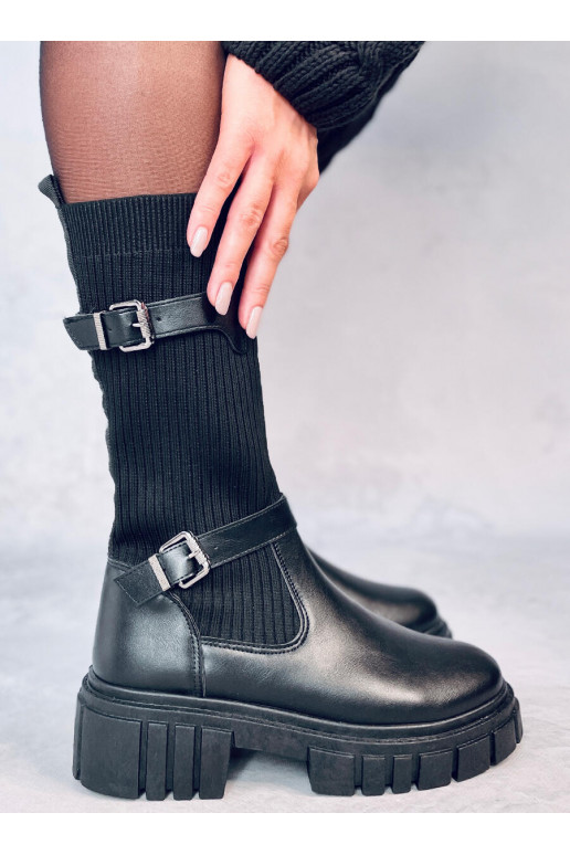 Botas largas en color negro RHEA BLACK