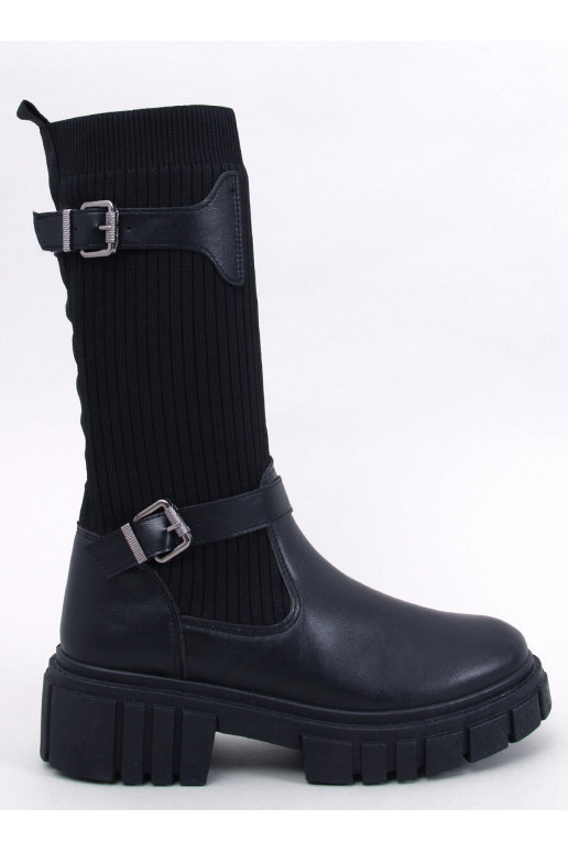 Botas largas en color negro RHEA BLACK