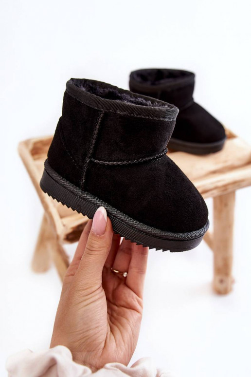 Cálidas botas de invierno para niños en color negro Gooby