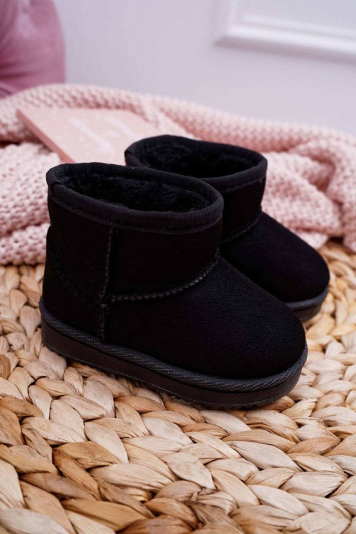 Cálidas botas de invierno para niños en color negro Gooby